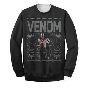 Venom Marvel Sweater Venom Ugly Long Sleeve Christmas Printing Awesome Marvel Venom Sweatshirt | Favorety DE