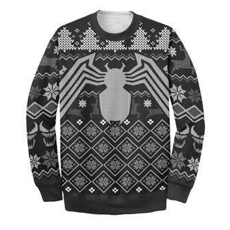 Venom Marvel Sweater Venom Ugly Long Sleeve Christmas Ver Printing Awesome High Quality Venom Marvel | Favorety DE