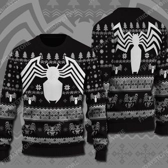 Venom Marvel Ugly Sweater VN Super Hero Dark Pattern Christmas Sweater Cool High Quality Venom Marvel | Favorety CA