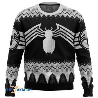 Venom Marvel Venom Symbol Gift For Fan Anime Christmas Ugly Sweater | Favorety