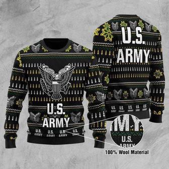 Veteran Sweater United States Army Black White Veteran Christmas Ugly Sweater | Favorety CA