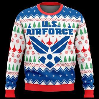 Veteran Ugly Sweater Veteran US Air Force Symbol Christmas Pattern Sweater | Favorety CA