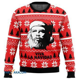 Viva La Navidad Che Guevara Gift For Fan Anime Christmas Ugly Sweater | Favorety UK