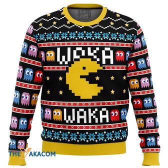 Waka Waka Pac Man Gift For Fan Anime Christmas Ugly Sweater | Favorety UK