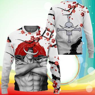 Whitebeard Pirates Sweatshirt Japan Style One Piece Anime Printed Sweater | Favorety