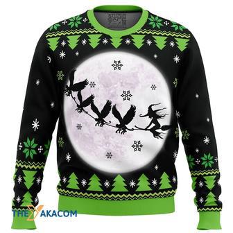 Wicked the musical Custom Gift For Fan Anime Christmas Ugly Sweater | Favorety CA