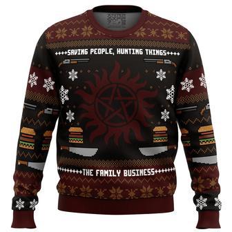 Winchester Christmas Supernatural Ugly Christmas Sweater | Favorety