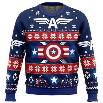 Winter Soldier Captain America Marvel Ugly Christmas Sweater | Favorety