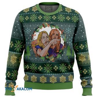 Woman Yelling at Cat Parody Gift For Fan Anime Christmas Ugly Sweater | Favorety AU