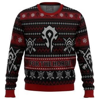 World Of Warcraft For The Horde Ugly Christmas Sweater | Favorety