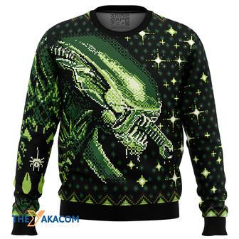 Xenomorph Alien Gift For Fan Anime Christmas Ugly Sweater | Favorety AU