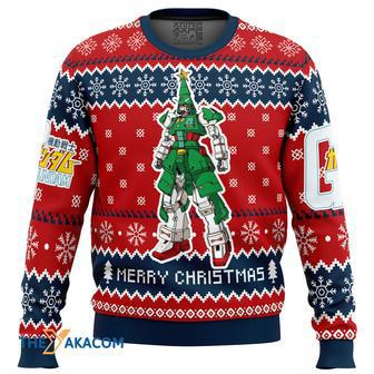 Xmas Tree Gundam Gift For Fan Anime Christmas Ugly Sweater | Favorety CA