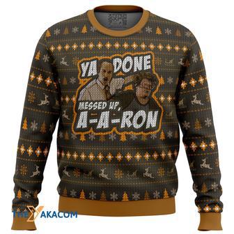 Ya Done Messed Up Aaron Key And Peele Gift For Fan Anime Christmas Ugly Sweater | Favorety DE