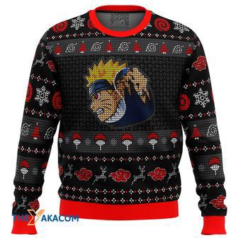 Yin Yang Naruto Sasuke Gift For Fan Anime Christmas Ugly Sweater | Favorety UK