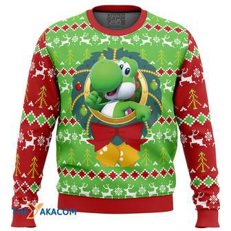 Yoshi Super Mario Gift For Fan Anime Christmas Ugly Sweater | Favorety AU