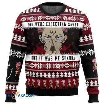 You Were Expecting Santa Sukuna Jujutsu Kaisen Gift For Fan Anime Christmas Ugly Sweater | Favorety DE