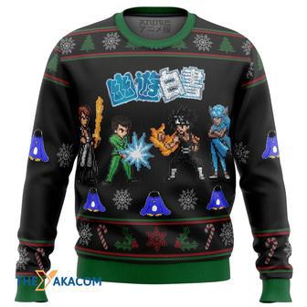 YU YU HAKUSHO Ghost Fighter Characters Gift For Fan Anime Christmas Ugly Sweater | Favorety