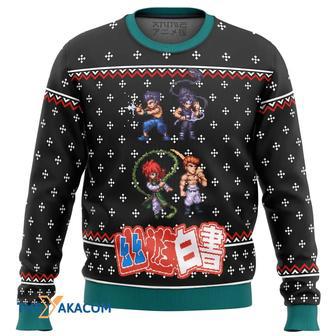 YU YU HAKUSHO Ghost Fighter Sprite Custom Gift For Fan Anime Christmas Ugly Sweater | Favorety UK