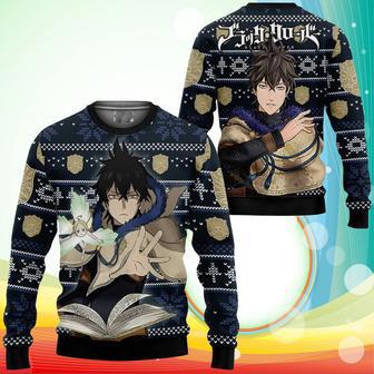 Yuno Ugly Christmas Sweater Anime Black Clover Xmas Gifts | Favorety