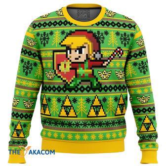 Zelda Holiday Link Gift For Fan Anime Christmas Ugly Sweater | Favorety CA