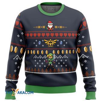 Zelda Santa Link Gift For Fan Anime Christmas Ugly Sweater | Favorety UK