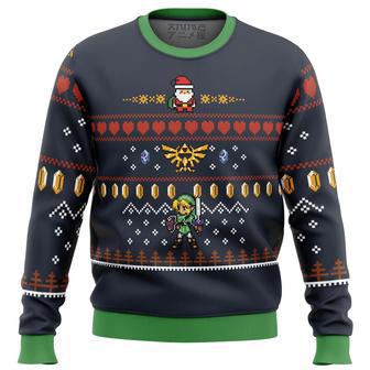 Zelda Santa Link Ugly Christmas Sweater | Favorety