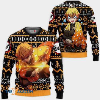 Zenitsu Custom Anime Kimetsu Gift For Fan Anime Christmas Ugly Sweater | Favorety CA