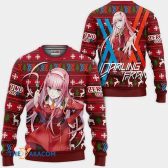 Zero Two Code Anime Darling In The Franxx Custom Gift For Fan Anime Christmas Ugly Sweater | Favorety AU