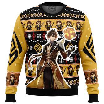 Zhongli Genshin Impact Ugly Christmas Sweater | Favorety DE