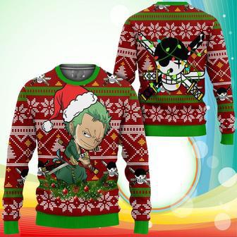 Zoro Ugly Christmas Sweater One Piece Anime Xmas Gifts | Favorety DE