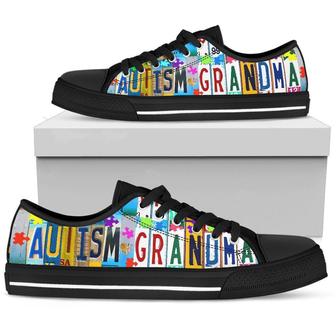 Autism Grandma Low Top Shoes - Monsterry
