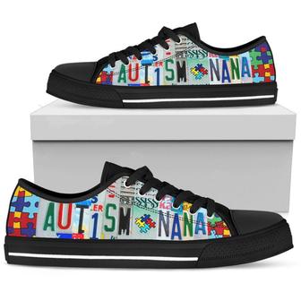 Autism Nana Low Top Shoes - Monsterry
