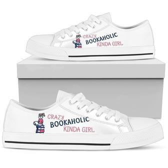 Crazy Bookaholic Kinda Girl Women'S Low Top Shoe - Monsterry AU