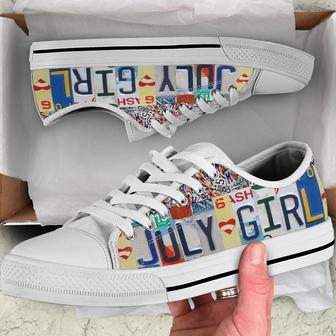 July Girl Low Top Shoes White - Monsterry CA