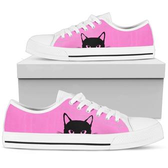 Pink Cat Women'S Low Top Shoe - Monsterry AU