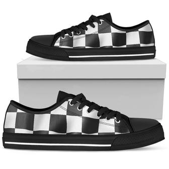 Racing Checkerboard Low Top - Monsterry