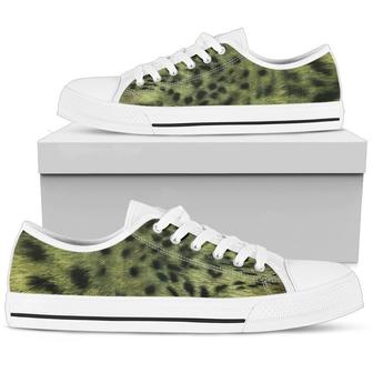 Womens Low Top Leopard Original Print Shoes - Monsterry