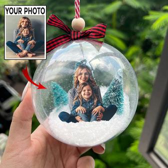 Custom Mom And Kid Photo Ball Ornament 3D Ball Ornament Gifts | Mazezy AU