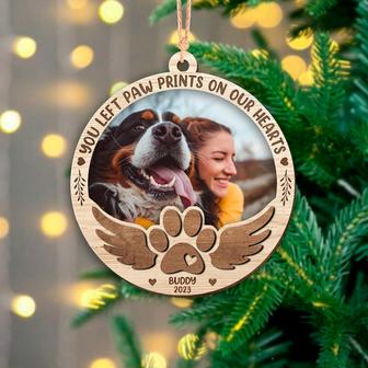 Personalized Dog Wings Memorial Ornament Pet Christmas Memorial Gift | Mazezy