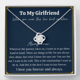 Girlfriend Gift - Love Knot Necklace - Thegiftio UK
