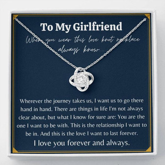 Girlfriend Gift - Love Knot Necklace - Thegiftio UK