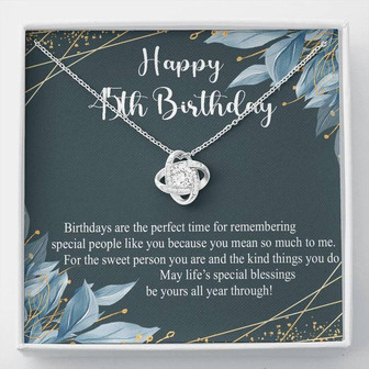 45Th Birthday Gift Necklace, 45Th Birthday Gifts For Women, Jewelry Gift For Her 45 Years Old, Love Knot Necklace Xx146lk28 - Thegiftio UK