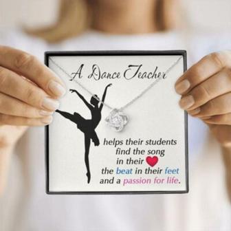 A Dance Teacher Necklace Gift, Dance Coach, Ballet Teacher Appreciation Gift - Thegiftio UK