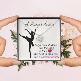 A Dance Teacher Necklace, Gift For Dance Teacher, Dance Coach, Ballet Teacher Appreciation Gift, Gift For Teacher Birthday Necklace - Thegiftio UK