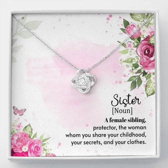 A Female Sibling - Love Knot Necklace - Thegiftio
