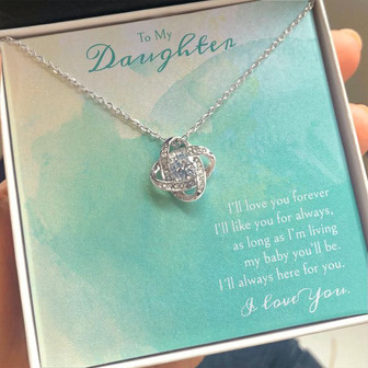 "A Gift For A Daughter" Love Knot Necklace - I’Ll Love You Forever - Thegiftio UK