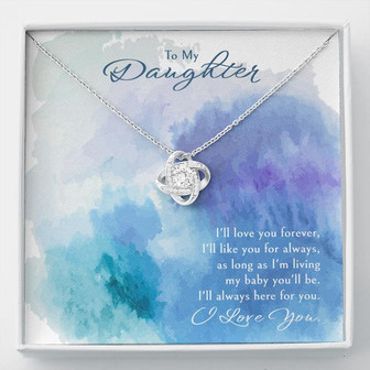 "A Gift For A Daughter" Love Knot Necklace - I'll Love You Forever! - Thegiftio UK