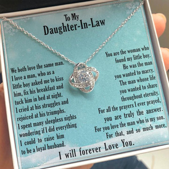 "A Gift For Daughter In Law" Love Knot Necklace - You Are Truly The Answer - Thegiftio UK