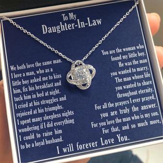"A Gift For Daughter In Law" Love Knot Necklace - You Are Truly The Answer - Thegiftio UK