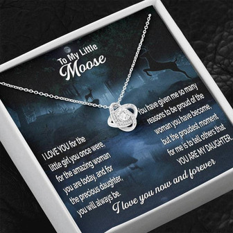 A Gift For Daughter Love Knot Necklace - Amazing Woman - Thegiftio